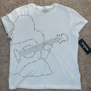 True Religion white tee sz Medium